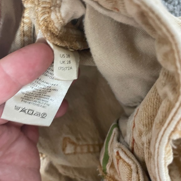 Anthropologie Pilcro Ultra‎ High Rise Denim Jean Shorts Size 28 tan - Picture 5 of 13